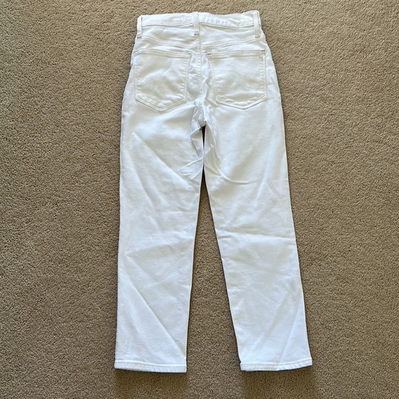 NWOT Madewell Classic Straight Leg Jean Petite Cropped Tile White Sz 23P - Picture 7 of 15